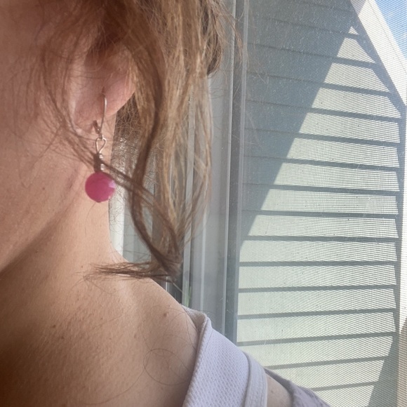 Stunning magenta Jadite and sterling set